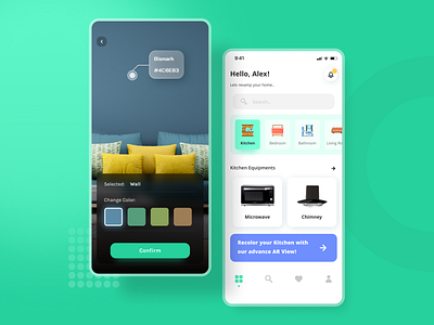 Augmented Reality App android app app augmented reality card challenge dailyui design figma flat home ios minimal tab typography ui ui ux user experience user interface ux virtual reality