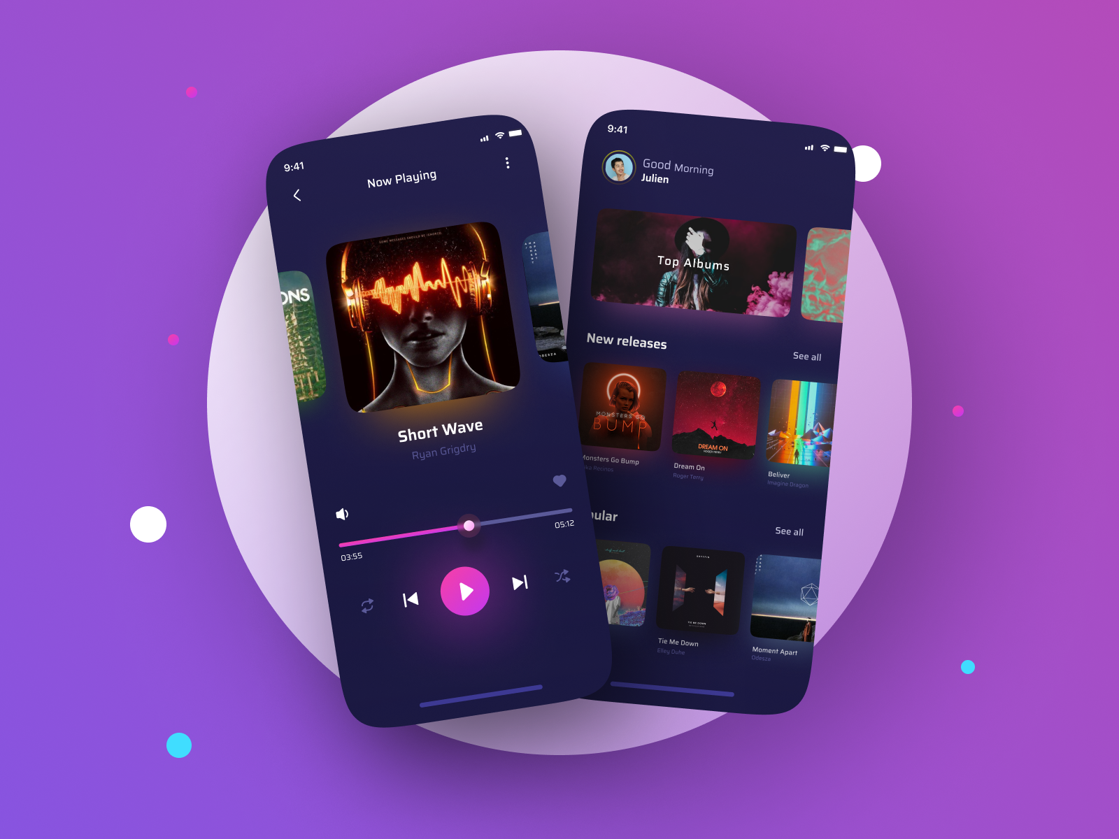 Music Streaming App Blockchain by Idea Usher on Dribbble