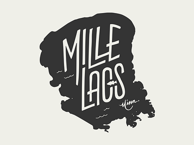 Mille Lacs Lake for Lakes Supply Co apparel fishing hand lettering handlettering illustration lake mille lacs minnesota mn outdoors t shirt