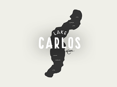 Lake Carlos for Lakes Supply Co. apparel carlos fishing hand lettering handlettering lake lake carlos minnesota mn outdoors shirt t shirt