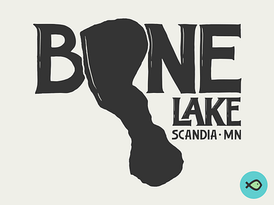 Bone Lake for Lakes Supply Co apparel branding fishing hand lettering hat hoodie lake logo minnesota mug outdoors