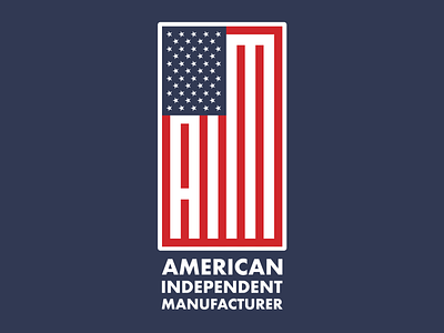 AIM Logo america american made archery bowhunting branding flag hunting logo logo design outdoor industry outdoors patriotic usa