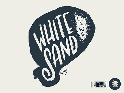 White Sand Lake for Lakes Supply Co. apparel cabin fishing handlettering illustration lakes logo minnesota outdoors t shirt