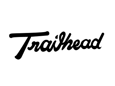 Trailhead Script-Inked hand lettering handlettering logo logotype logo type script