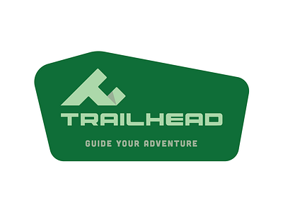 Trailhead Logo custom font logo outdoors