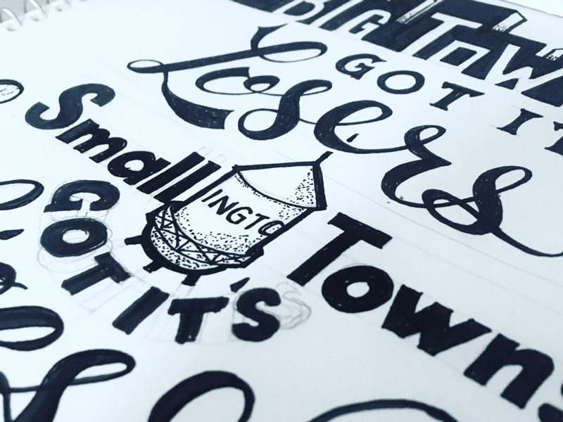 Big town’s got its losers calligraphy hand drawn hand lettering lettering minneapolis minnesota mn mpls script