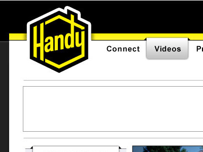 Handy Logo on site black bolt handy header house logo navigation website yellow