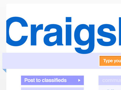 Craigslist craigslist minimal website