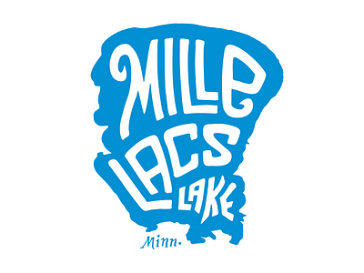 Lake Mille Lacs apparel fishing hand lettering handlettering illustration lake mille lacs minnesota outdoors shirt t shirt