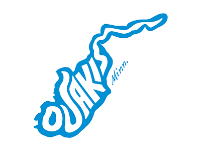 Lake Osakis apparel fishing hand lettering handlettering illustration lake lake osakis minnesota osakis outdoors shirt t shirt
