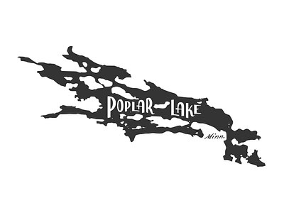 Poplar Lake by Lakes Supply Co apparel boundary waters bwca coffee mug hand lettering handlettering illustration lake logo minnesota mug outdoors poplar lake poplar lake minnesota shirt t shirt