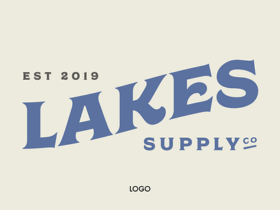 Exploration of Lakes Supply Co. logo apparel brand brand identity branding branding concept branding design lake logo logo design logodesign logotype outdoors