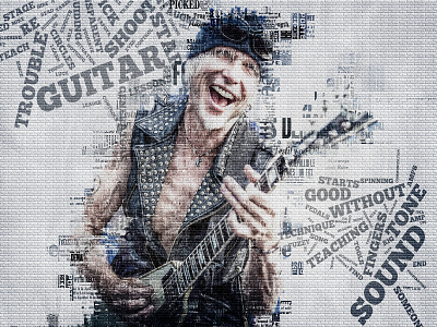 Michael SCHENKER Keep on rocking ! affiche compositing design photomanipulation photomontage photoshop poster print psd typography