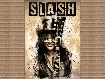 SLASH affiche compositing design graphic design photomanipulation photomontage photoshop poster print psd
