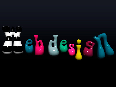 WebDesign 3d 3d design photoshop typography