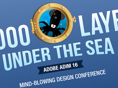Adobe ADIM16: Porthole Logo 20000 leagues under the sea adobe blue conference green illustrator logo porthole sea squid
