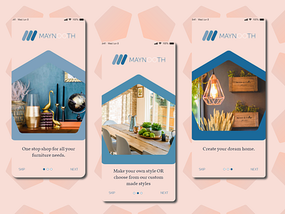 Maynooth Furniture Mobile App 2 android android app design design ios ios app design mobile app design mobile design mobile ui ui ux vector