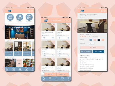 Maynooth Furniture Mobile App 3 android android app design design ios ios app design mobile app design mobile design mobile ui ui ux vector