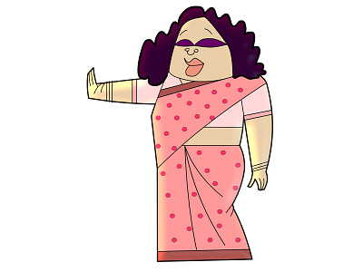 Indian corporate women character design