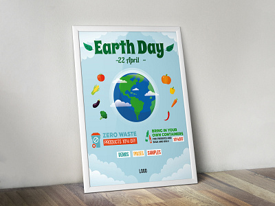 Earth day poster design earth ecological poster poster design recycle regeneration