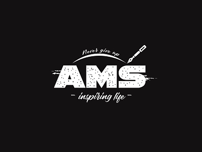AMS logo blog design flat logo simple