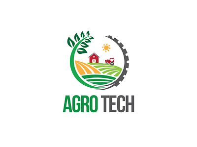 Agrotech logo concept agriculture design farm logo