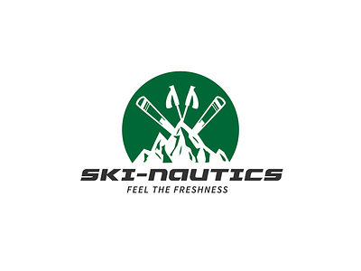 Skinautics logo logodesign resort ski winter