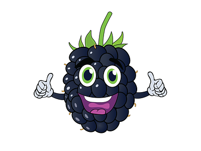 blackberry mascot blackberry character character design design designs fruit illustration illustration mascot mascot character mascot design
