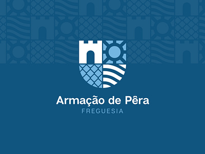 Armação de Pêra - City Branding agua algarve branding design illustration lines logo type