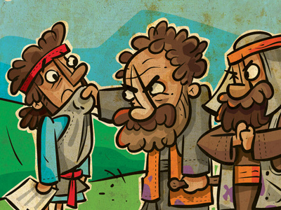 Dbf Vineyard bible character design faith illustration parable