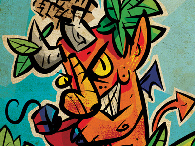 Dbf Devil Traps character design devil illustration illustrator photoshop texture