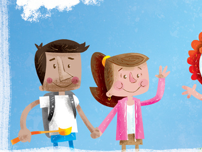 fam character design couple illustration illustrator photoshop