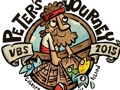 Peter cartoon character design fish illustration peter