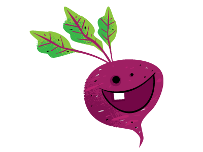 Beet adobe illustrator cartoon character design illustration veggie food
