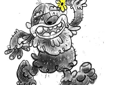 Bigfoot bigfoot monster sketch sketchbookpro