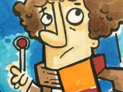 Fourth Dr. Who comics dr.who markers sketch