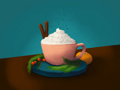 coffee adobe art illustration photoshop