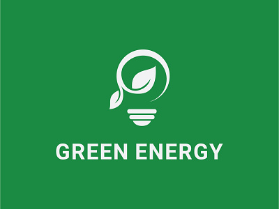 Green energy creative design ecological green energy logo design natural vector