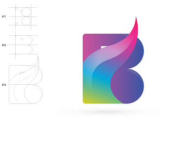 B Letter Logo app b letter b letter logo b logo branding creative design icon illustrator logo logo design modern typography vector