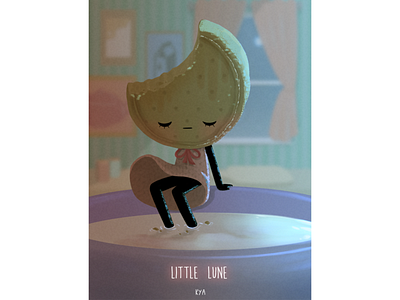 Little Lune - Character Design Challenge biscuit book cover candy candy people character character art character design cookie cute digital art digital painting illustration