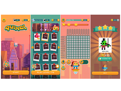 Quixel - Game Screenshots design digital art game app game art game artist game assets game ui illustration mobile game nonogram picross ui