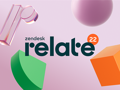 Zendesk Relate 2022 3d branding event presentation social