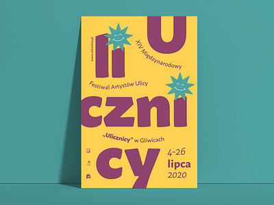 "Ulicznicy" Street Art Festival poster colorpalette colors design poster posterdesign vector visual concept