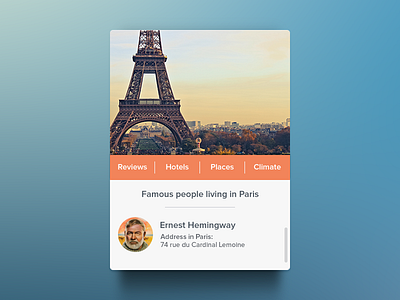 Paris Widget [Freebie] app city ernest flat freebie hemingway paris widget