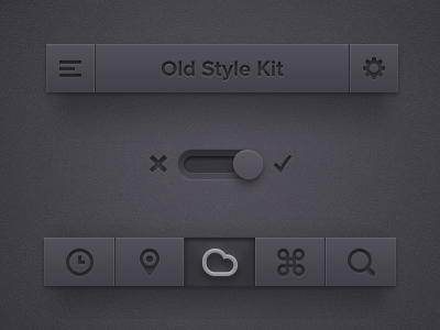 Old Style UI Kit [Freebie]