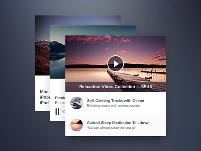 Relax Widgets [Freebie] beach flat freebie ocean psd relax sloth video widget