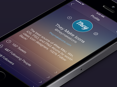 Twi App app blur ios7 iphone stuff ui