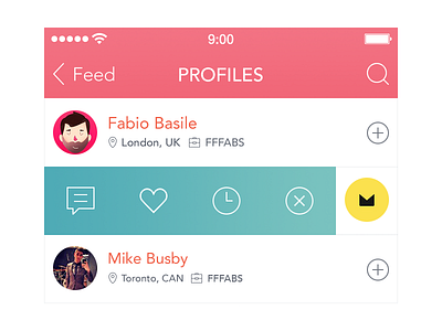 UI for Upcoming Project app flat ios ios7 ipad iphone ui