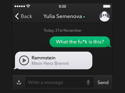 Messages UI App [Freebie]