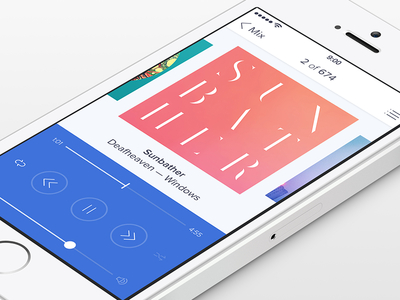 Player iOS 7 Another Direction [WIP] app audio ios7 ipad iphone player ui